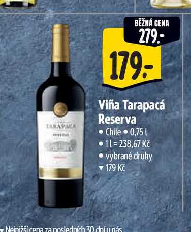   Viña Tarapacá Reserva 0,75 l
