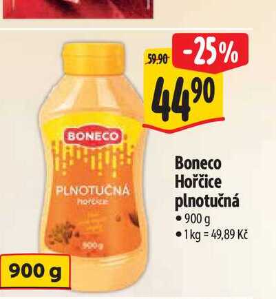   Boneco Hořčice plnotučná  900 g 