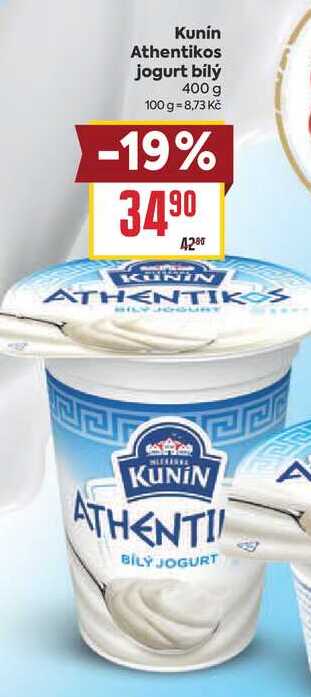 Kunin Athentikos jogurt bílý 400 g
