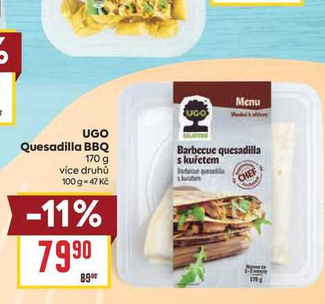 UGO Quesadilla BBQ 170 g