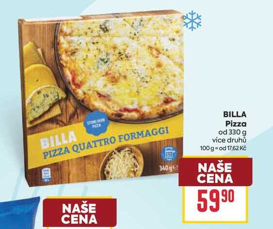 BILLA Pizza od 330 g