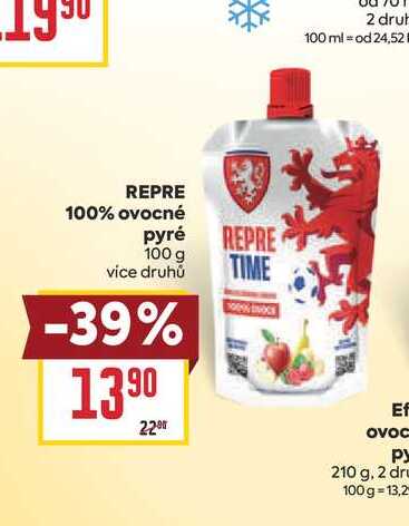 REPRE 100% ovocné pyré 100 g
