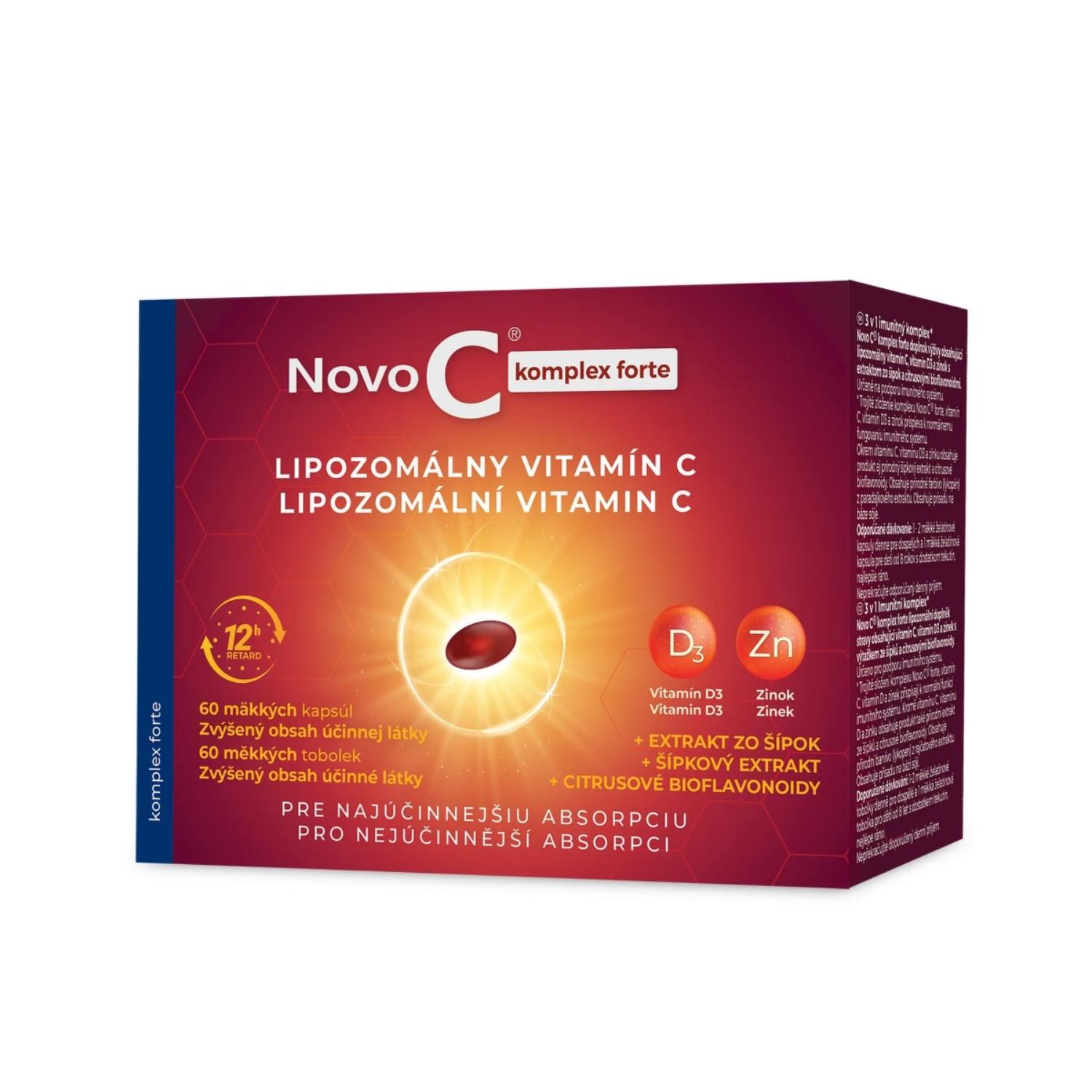 Novo C komplex forte Lipozomální vitamín C 60 tobolek
