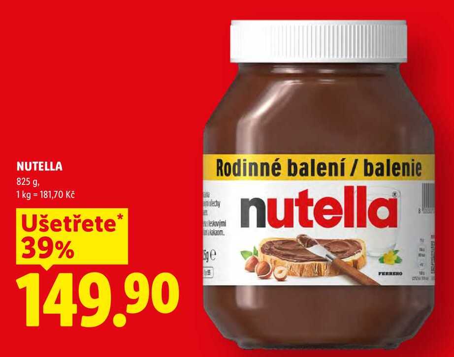 NUTELLA, 825 g