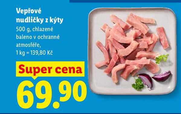 Vepřové nudličky z kýty, 500 g