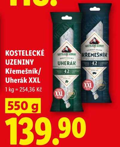 KOSTELECKÉ UZENINY Křemešník/Uherák XXL, 550 g