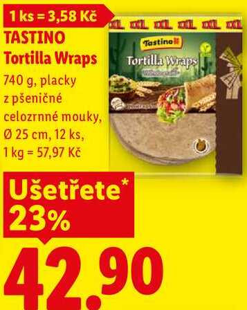 TASTINO Tortilla Wraps, 740 g