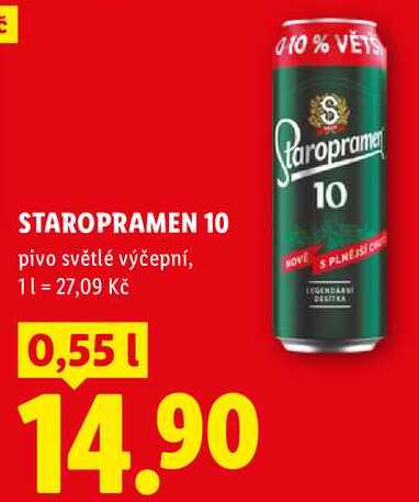 STAROPRAMEN 10, 0,55 l