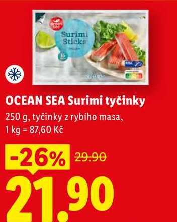 OCEAN SEA Surimi tyčinky, 250 g
