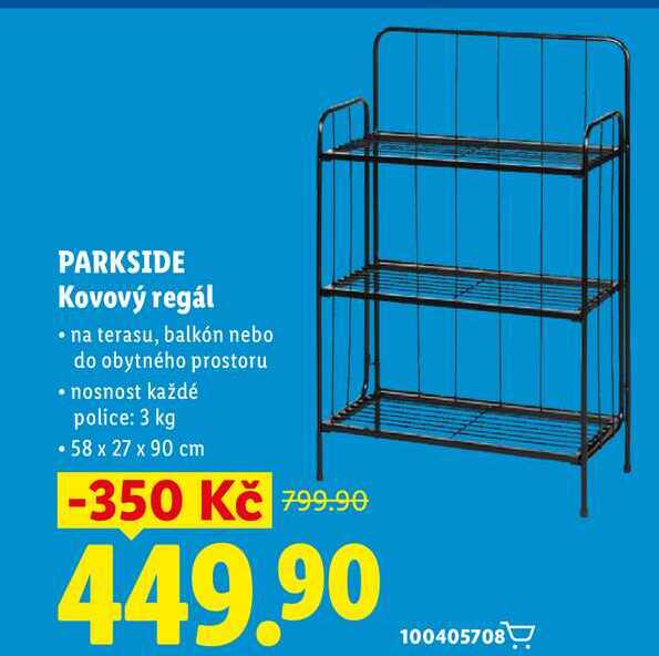 PARKSIDE Kovový regál 