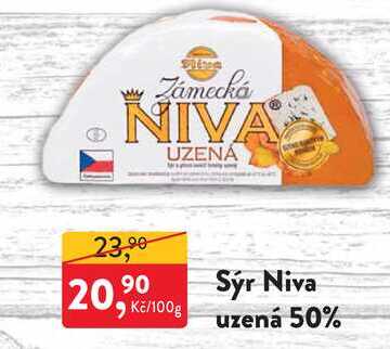 Zámecká NIVA uzená 50% 