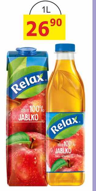 Relax 100% jablko 1l