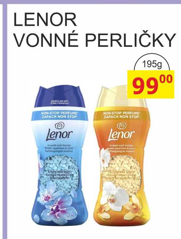 Lenor Unstoppables Vonné Perličky 195g, vybrané druhy