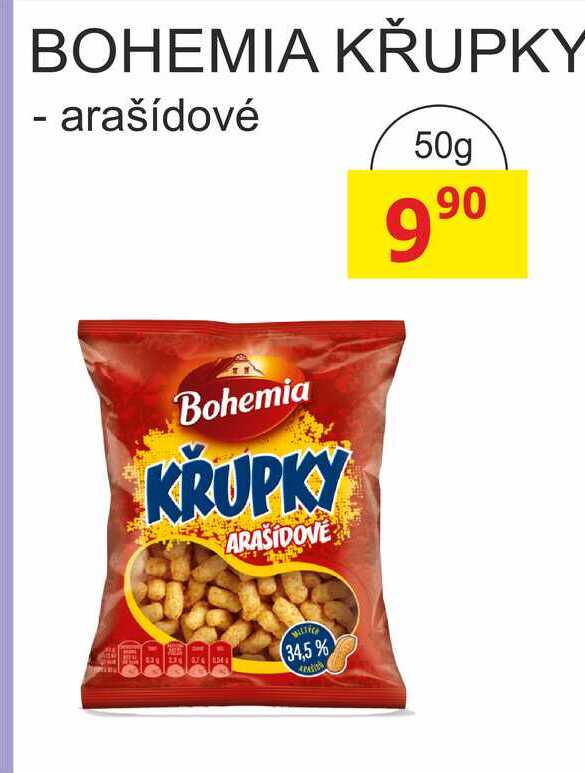BOHEMIA KŘUPKY - arašídové 50g