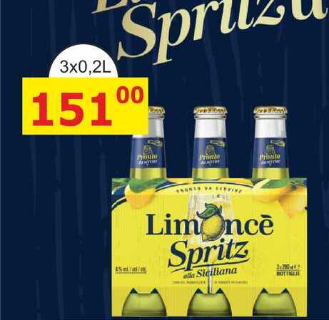 Limoncé Spritz 3x0,2l