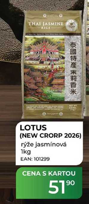 LOTUS (NEW CRORP 2026) rýže jasmínová 1kg