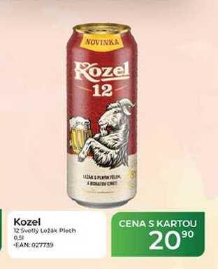 Kozel 12 Svetly Ležák Plech 0.51  