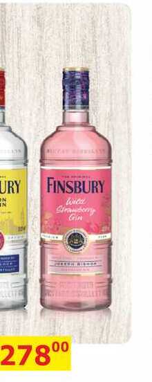 FINSBURY wild Strawberry gin 0,7l