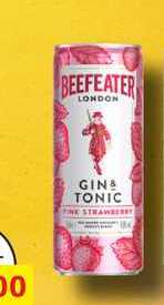 BEEFEATER LONDON GIN& TONIC STRAWBERRY 0,25L