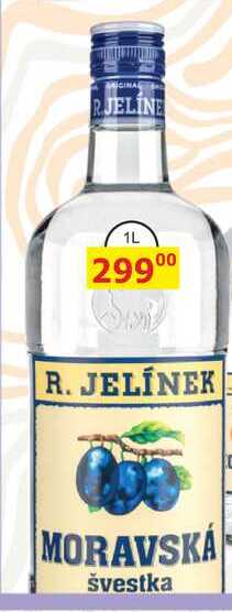 R. JELÍNEK Moravská švestka 40% 1l