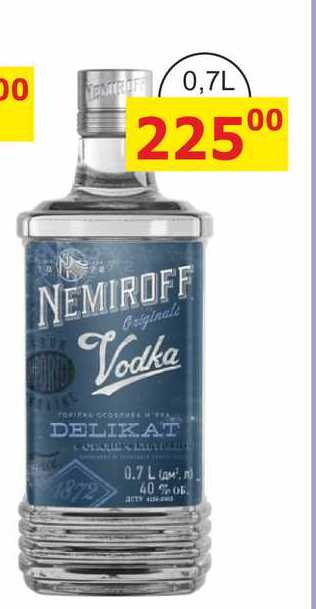 NEMIROFF Originale Vodka 0.7 L   v akci