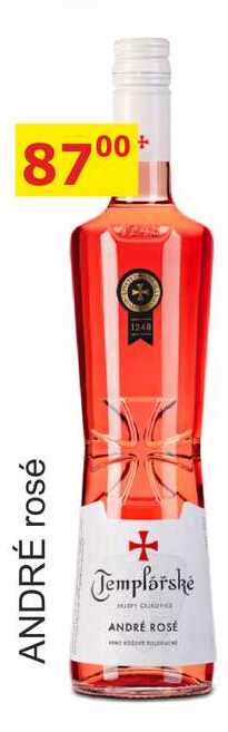 TEMPLÁŘSKÉ SKLEPY 0,75L ANDRÉ ROSÉ 