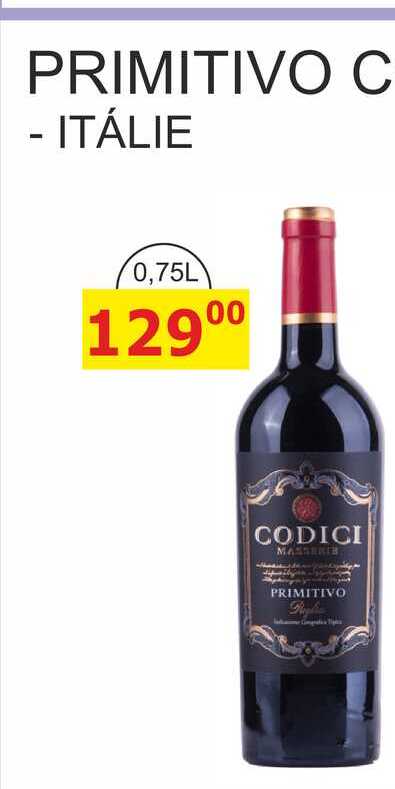 PRIMITIVO CODICI - ITÁLIE 0,75L
