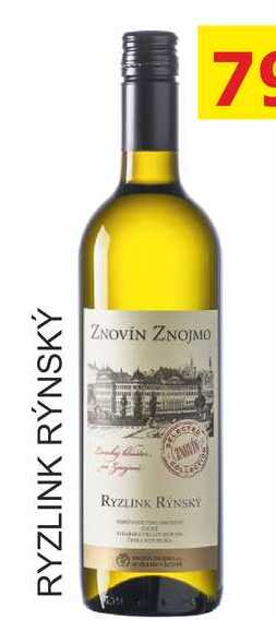ZNOVÍN ZNOJMO 0,75L RYZLINK RÝNSKÝ