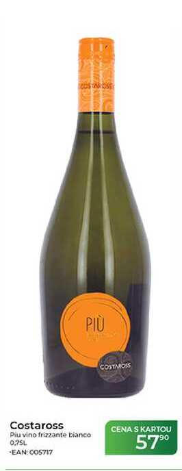 Costaross Piu vino frizzante bianco 0,75L