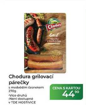 Chodura grilovací párečky s medvědím česnekem