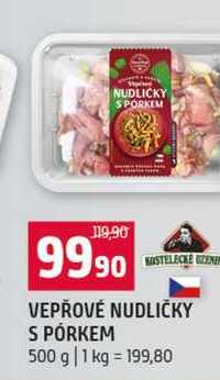 VEPŘOVÉ NUDLIČKY S PÓRKEM 500 g 