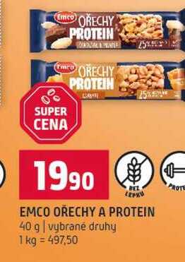 EMCO OŘECHY A PROTEIN 40 g vybrané druhy