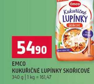 EMCO KUKUŘIČNÉ LUPÍNKY SKOŘICOVÉ 340 g