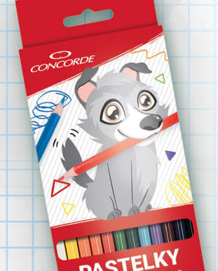CONCORDE PASTELKY 12 ks | trojhranné