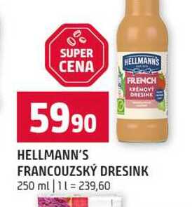 HELLMANN'S FRANCOUZSKÝ DRESINK 250 ml