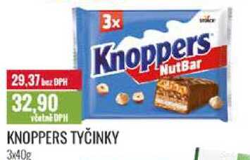 KNOPPERS TYČINKY, 3x40g