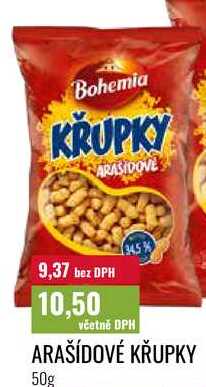ARAŠÍDOVÉ KŘUPKY, 50g 