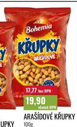 ARAŠÍDOVÉ KŘUPKY, 100g 