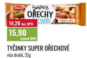 TYČINKY SUPER OŘECHOVÉ, 35g 