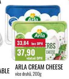ARLA CREAM CHEESE, více druhů, 200g 