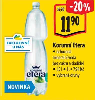 Korunní Etera, 1,5 l
