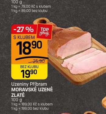 MORAVSKÉ UZENÉ ZLATÉ 100 g