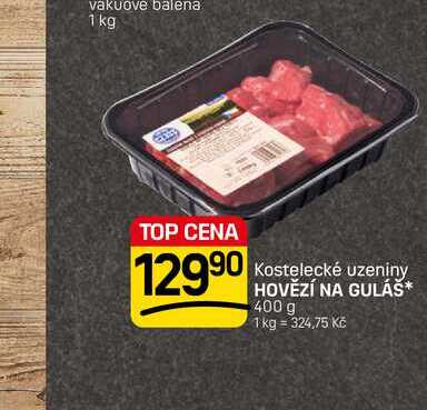 HOVĚZÍ NA GULÁŠ* 400 g  