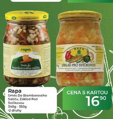 Rapa Směs Do Bramborového Salátu, Základ Pod Svíčkovou 340g-350g