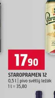 STAROPRAMEN 12 0,5l pivo světlý ležák