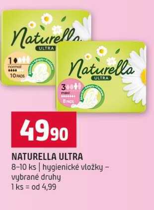 NATURELLA ULTRA 8-10 ks hygienické vložky vybrané druhy