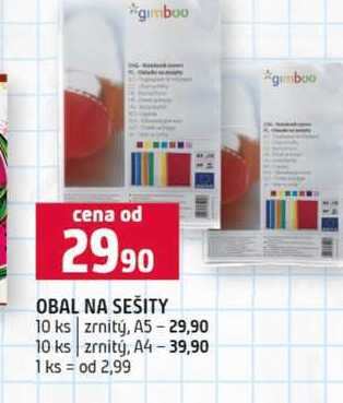 OBAL NA SEŠITY 10 ks zrnitý, A5 10 ks zrnitý, A4