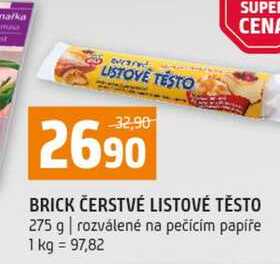 BRICK ČERSTVÉ LISTOVÉ TĚSTO 275 g 