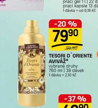 TESORI D'ORIENTE AVIVÁŽ* vybrané druhy 760 ml | 38 dávek
