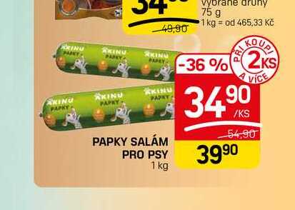 PAPKY PAPKY SALÁM PRO PSY 1 kg